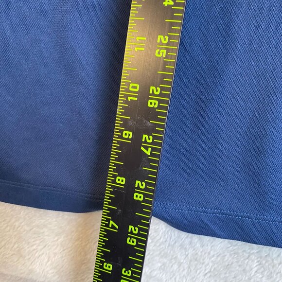 Tek Gear Mens Polo Shirt XL Blue Drytek Recycled Polyester Lightweight Performan - Picture 5 of 7